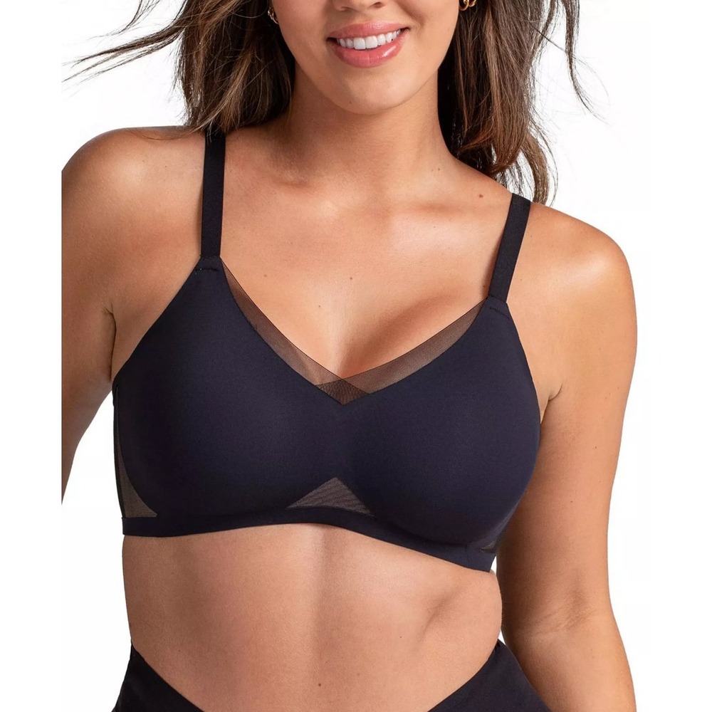 Honeylove LiftWear CrossOver Bra Womens Large 38 B/C Mesh Lingerie Feminine EUC